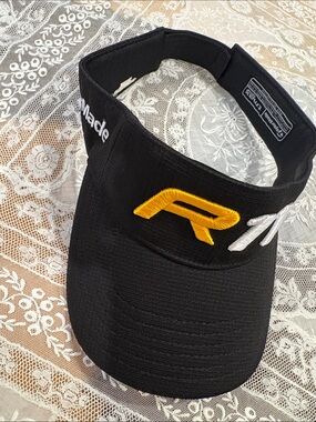 TaylorMade Black Visor with Yellow 'R' Logo